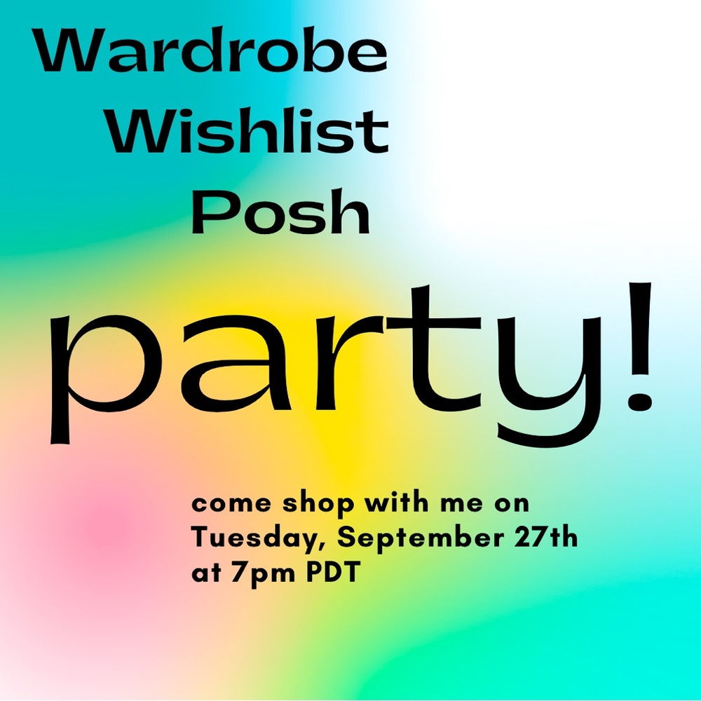 Party TUESDAY 9/27 at 7pm!